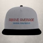 a gray hat with above average stiching made by the asocial chameleon